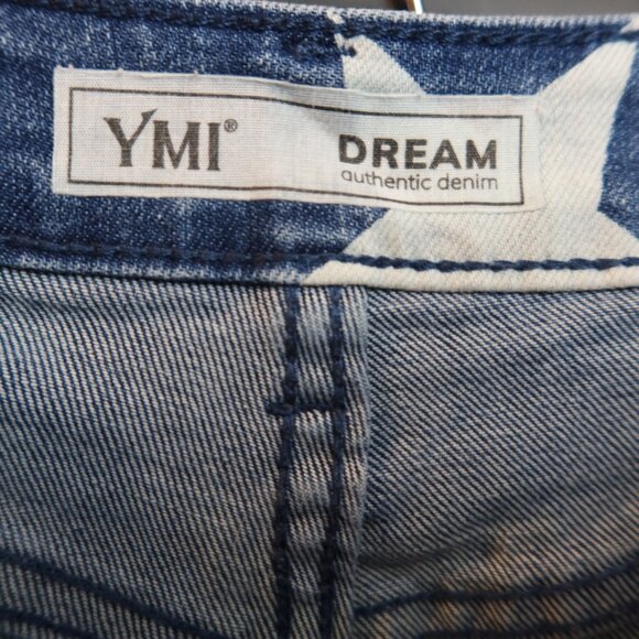 YMI Blue Starrt Star Stars Jean Shorts Size 3/26 Dream Authentic Denim - Picture 5 of 8